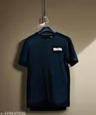 Cotton Blend T-shirt for Men, Black 