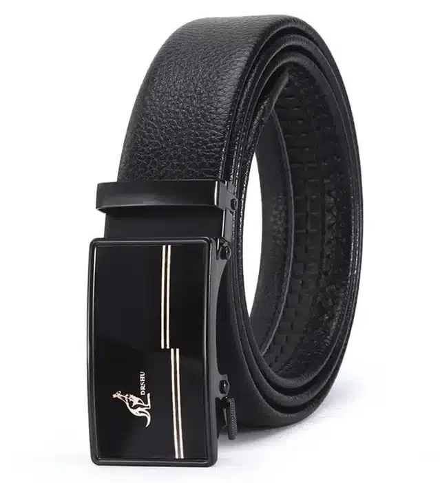 Synthetic Casual Belt for Men (Black)