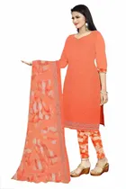 शारदा क्रिएशन क्रेप फ्लोरल प्रिंट सलवार सूट अस्टीचड 