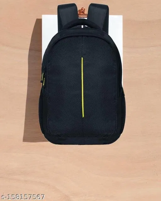 Polyester Backpack for Men & Women, Black
