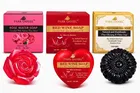 PARK DANIEL Red Wine, Rose Water & Charcoal Soap Combo Pack of 3, 100 g Each