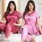 Satin Nightsuit for Women 