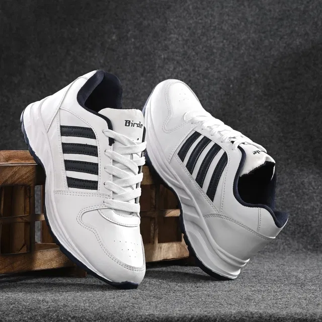 Sports Shoes for Men (Navy Blue & White, 10)