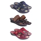 Combo of 2 Pairs Slippers & Heels for Women 