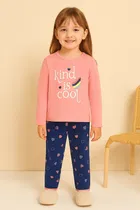 Hoisery Printed Clothing Set for Girls 