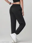 Cotton Trouser for Women, Black 