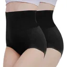 Cotton Blend High Waist Tummy Tucker Briefs for Women 