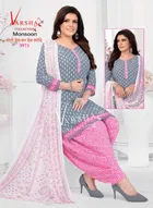 Synthetic Unstitched Dress Material for Women & Girls 