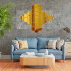 Hexagon Gold Self Adhesive Sticker 