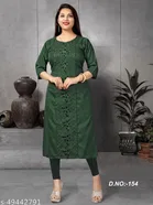 Floral Cotton Blend Kurti for Women 