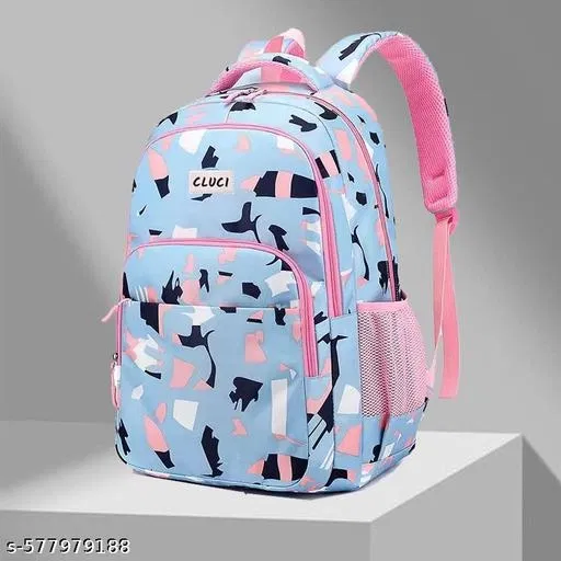 Polyester Backpack Bag, Blue