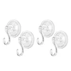 Plastic suction cup hook 4pc_ 19040