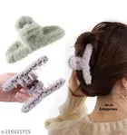 Fur Hair Clutcher for Women & Girls 