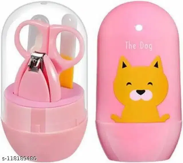 Plastic Manicure Pedicure Care Kit for Infants (Pink)