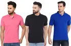 Polo Solid T-shirts for Men, Pack of 3 