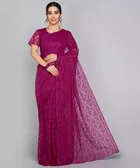 Net Floral Saree for Women 