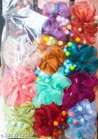 Net Scrunchies for Women, Pack of 12 