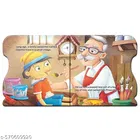 Fairy Tale Shaped Board Book –Cinderella, Pinocchio, and Thumbelina, Set of 3