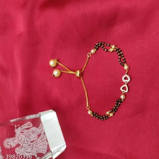 Mangalsutra Bracelet for Woman, White, Free Size for Women