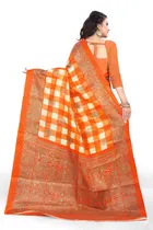 Khadi Silk Printed Saree for Women 