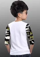 Cotton Blend Round Neck T-Shirt for Boys 