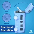 Plastic Bus Shape Sipper Bottle for Kids, Multicolor 