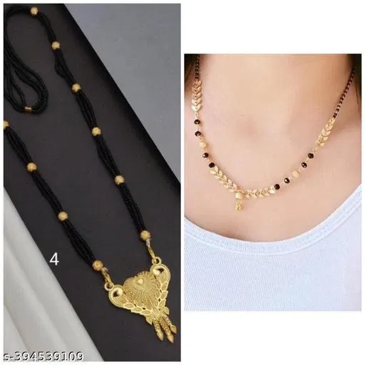 Alloy Mangalsutra for Women (Multicolor, Pack of 2)