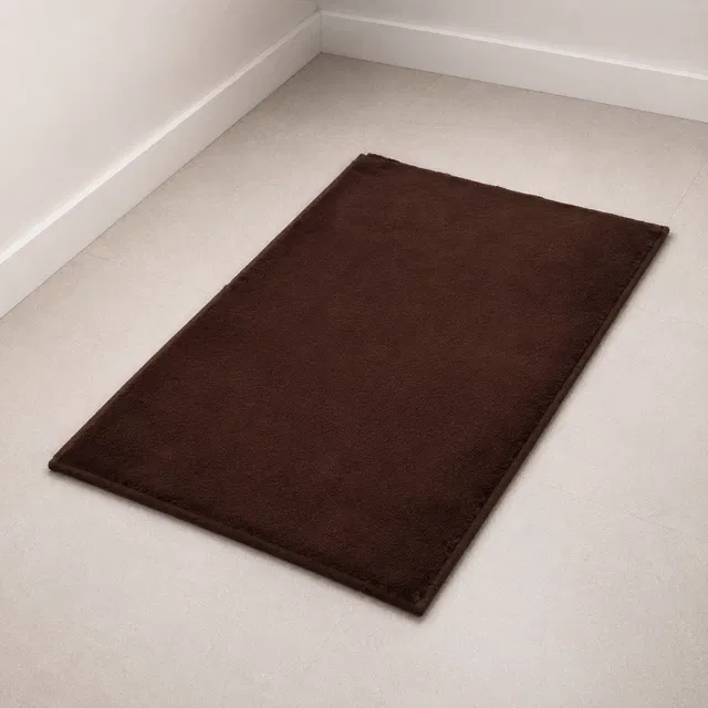 EW Soft Fur Bathroom Mat [38X58 cm] Brown