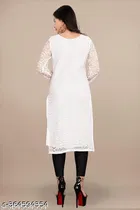 Net Kurti for Women,  White  