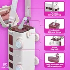 Plastic Bus Shape Sipper Bottle for Kids, Multicolor 