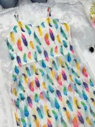 Organza Printed Kurti for Women 