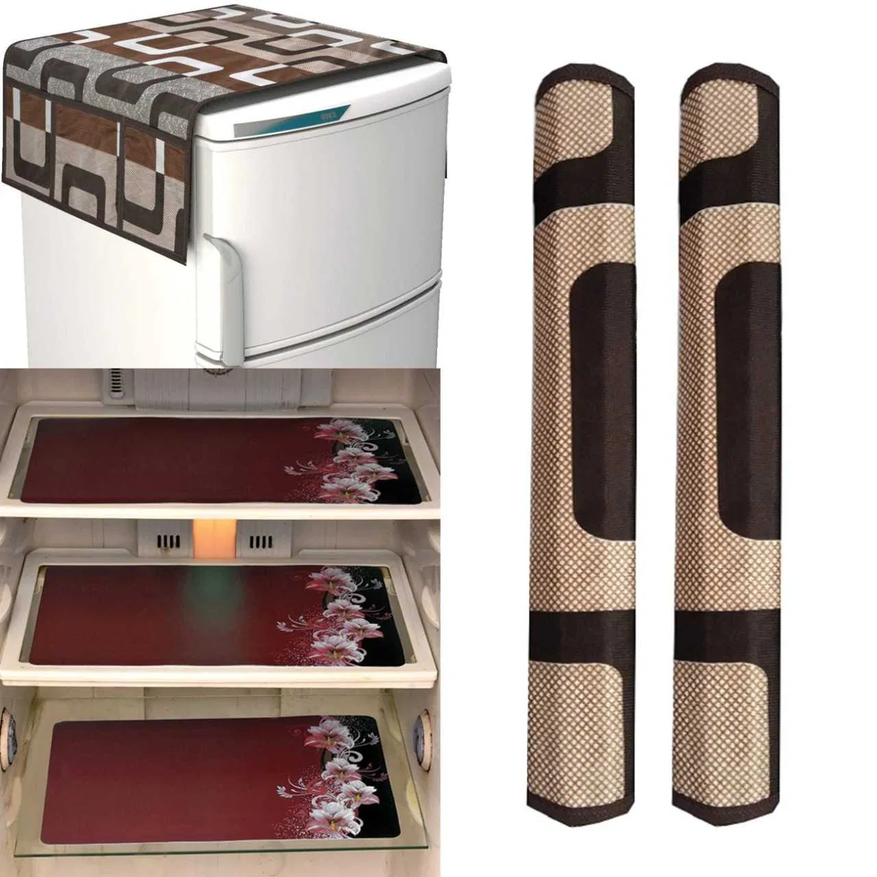 Refrigerator Covers (Brown) (A-19)