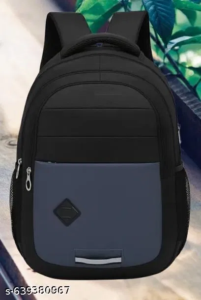 Polyester Backpack for Men & Women, Black