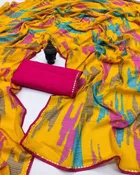 Georgette Printed Saree for Women 