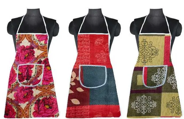 Unisex Aprons for Kitchen (Pack of 3) (ST-042)