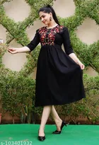 Rayon Embroidred Anarkali Kurti for Women 