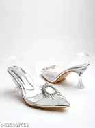 Shoetopia Silver Stilettos 