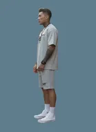 Polyester Printed Co-Ord Set for Men, Grey 