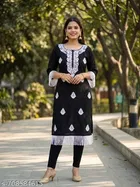 Floral A-line Kurti for Women 