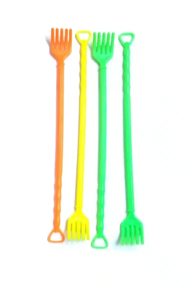 Back Body Itch Scratcher Rod & Massage Stick (Pack of 4) (Multicolor, 16 Inches)
