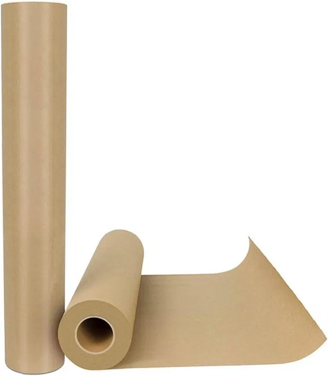Book cover Paper Roll 24 inches x 7 meter Craft paper (Pack of 1, Brown)
