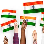 Handy Plastic Tricolor Flags - Set of 5