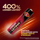 EVEREADY Ultima | 400% Longer Lasting | Alkaline AAA Battery [Pack of 4]