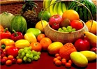 AVV Fruit & Veggie Basket Kitchen Tile Sticker 70x50cm