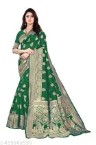 Silk Zari Woven Saree for Women 
