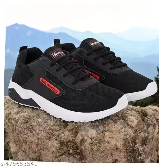 Sports Shoes for Men (Black, 6)
