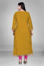Pashmina Silk Self-Design Kurti for Women 