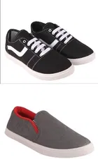 Casual Shoes for Men (Multicolor, 6) (Set of 2)