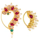 Alloy Nath Nosepins for Women (Multicolor, Pack of 2)
