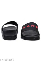 Sliders for Men, Red & Black 